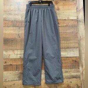 Under Armour Mens Charcoal Gray Loose Fit Track Pants Warmups Joggers Size Large